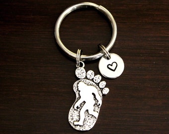 Sasquatch Foot Key Ring/ Keychain / Zipper Pull - Sasquatch Keychain - Yeti Keychain - Cryptid Keychain-Folklore-Big Foot Keychain-I/B/H