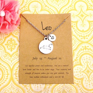 Leo Necklace - Leo Jewelry - Leo Gift - Star Sign - Zodiac Necklace - Zodiac Jewelry - Astrological Sign - Constellation Jewelry - I/B/H