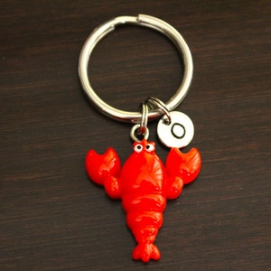 Lobster Key Ring/ Keychain / Zipper Pull - Lobster Gift - Lobster Lover Gift - Maine Keychain - Beach Lover - Fun Lobster Charm - I/B/H