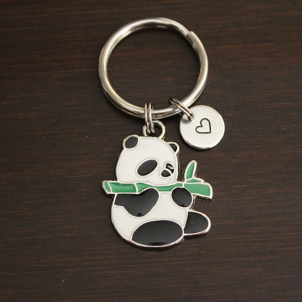 Panda Bear Ring/ Keychain / Zipper Pull - Panda Gift - Panda Lover - Panda Bear Charm - Panda Bear - Zoo Animal Keychain - I/B/H