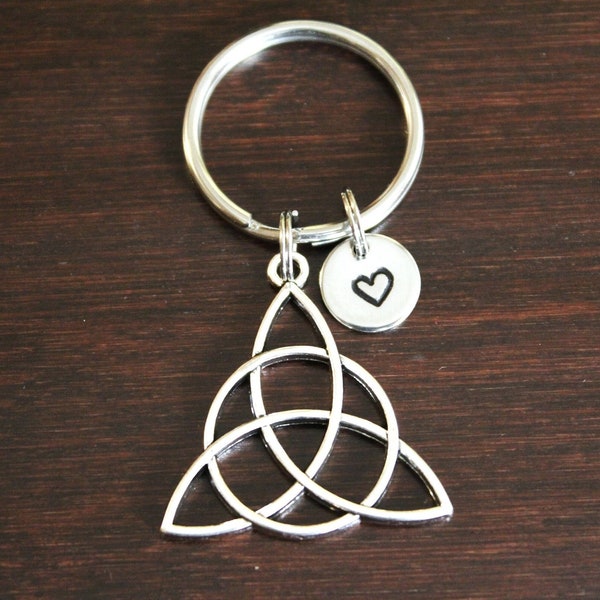 Triquetra Key Ring/ Keychain / Zipper Pull - Trinity Knot - Celtic Knot - Holy Trinity - Mystic Knot - Endless Knot - Timeless Knot - I/B/H