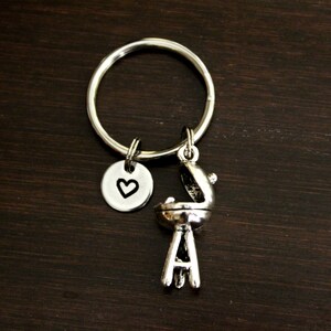 BBQ Grill Key Ring/ Keychain / Zipper Pull - Burger Lover Gift - Chef Keychain - Food Lover Gift - Backyard Barbeque Charm - BBQ - I/B/H