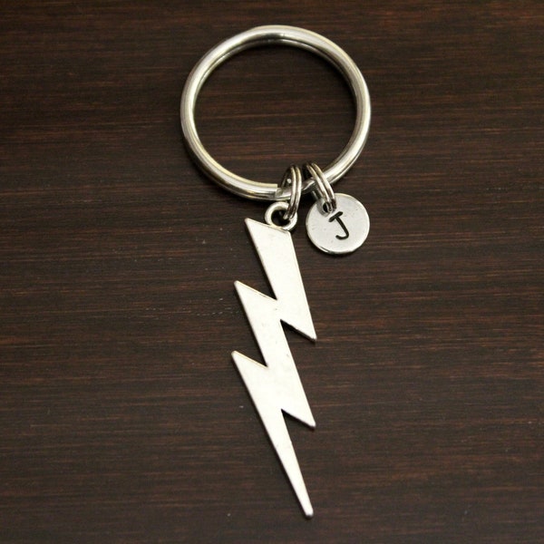 Lightning Bolt Key Ring/ Keychain / Zipper Pull - Lightning Gift - Lightning Storm Lover - Weather Man - Speed of Light-Lightning Fast I/B/H