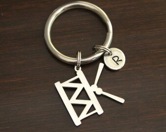 Drum Key Ring/ Keychain / Zipper Pull - Drummer - Music Teacher Gift - Music Gift-Orchestra Keychain-Band Keychain-Instrument Keychain-I/B/H