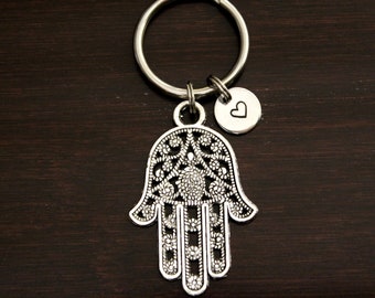 LARGE Hamsa 2 Key Ring/ Keychain / Zipper Pull - Hamsa Hand - Khamsa - Humes Hand - Hand of Fatima - Hand of Miriam-Good Fortune Hand-I/B/H