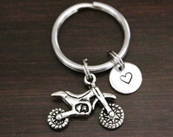 Dirt Bike Key Ring/ Keychain / Zipper Pull - Dirt Bike Keychain - Bike Lover - Off Road Motorcycle Gift - Dirt Bike Rider Gift - I/B/H