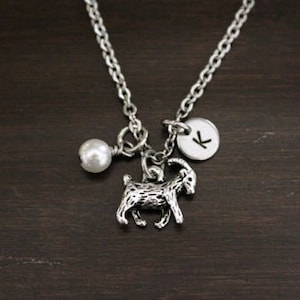 Goat Necklace - Goat Jewelry - Goat Charm Gift - Yoga - Greatest of All Time - Goat Gift - Goat Lover - Animal Lover - Farm Gift - I/H&B