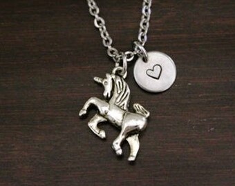 Unicorn Necklace - Unicorn Gift - Unicorn Lover - Fantasy Jewelry - Fantasy Necklace - Be A Unicorn-Be Unique-Make Believe Necklace - I/B/H