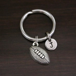 Football Key Ring/ Keychain / Zipper Pull - Football Keychain - Football Gift - Football Mom Gift - Football Lover - Football Dad - I/B/H