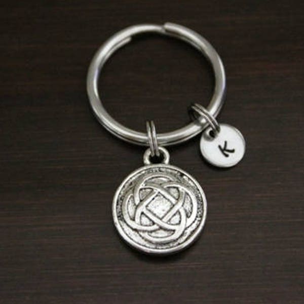 Celtic Knot Key Ring/ Keychain / Zipper Pull - Irish Keychain - Irish Knot Gift - Mystic Knot - Endless Knot - Timeless Knot - I/B/H