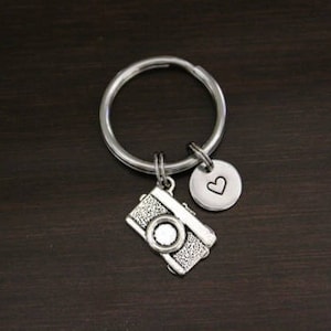 Camera Key Ring/ Keychain / Zipper Pull - Camera Gift - Art Teacher Gift - Photographer Gift - Photography Gift - Photographer Key - I/B/H