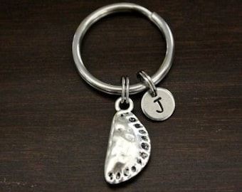 Pierogi Key Ring/ Keychain / Zipper Pull - Meat Pie Gift - Hand Pie Keychain - Baker Gift - Food Lover Gift - Pierogi Keychain - I/B/H