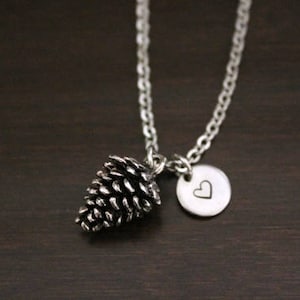Pine Cone Necklace - Pine Cone Jewelry - Pine Cone Charm Gift - Pine Cone Lover - Outdoors Lover Necklace - Forest Necklace - I/B/H