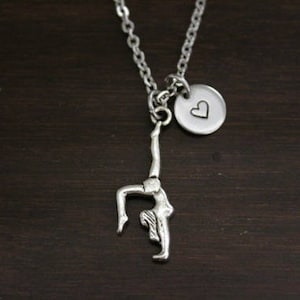 Gymnast Necklace - Gymnastics Necklace - Gymnast Necklace - Sports Necklace - Athlete Necklace - Athlete Gift - Dancer Gift - I/B/H