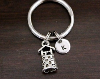 Wishing Well Key Ring/ Keychain / Zipper Pull - Penny Well - Lucky Keychain - Wish Keychain - Wishing Well Purse Charm - Make a Wish - I/B/H