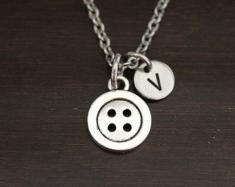 Button Necklace - Button Jewelry - Sewing Jewelry - Dressmaker