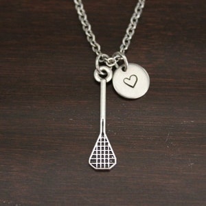 Lacrosse Necklace - Lacrosse Stick Necklace - Sports Necklace - Athlete Necklace -Lacrosse Athlete Gift - Lacrosse Jewelry - I/B/H