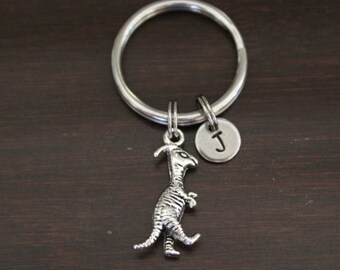 Dinosaur Key Ring/ Keychain / Zipper Pull - Dinosaur Gift - Dinosaur Gift - Parasaurolophus Keychain - Child Keychain - Dino Lover - I/B/H