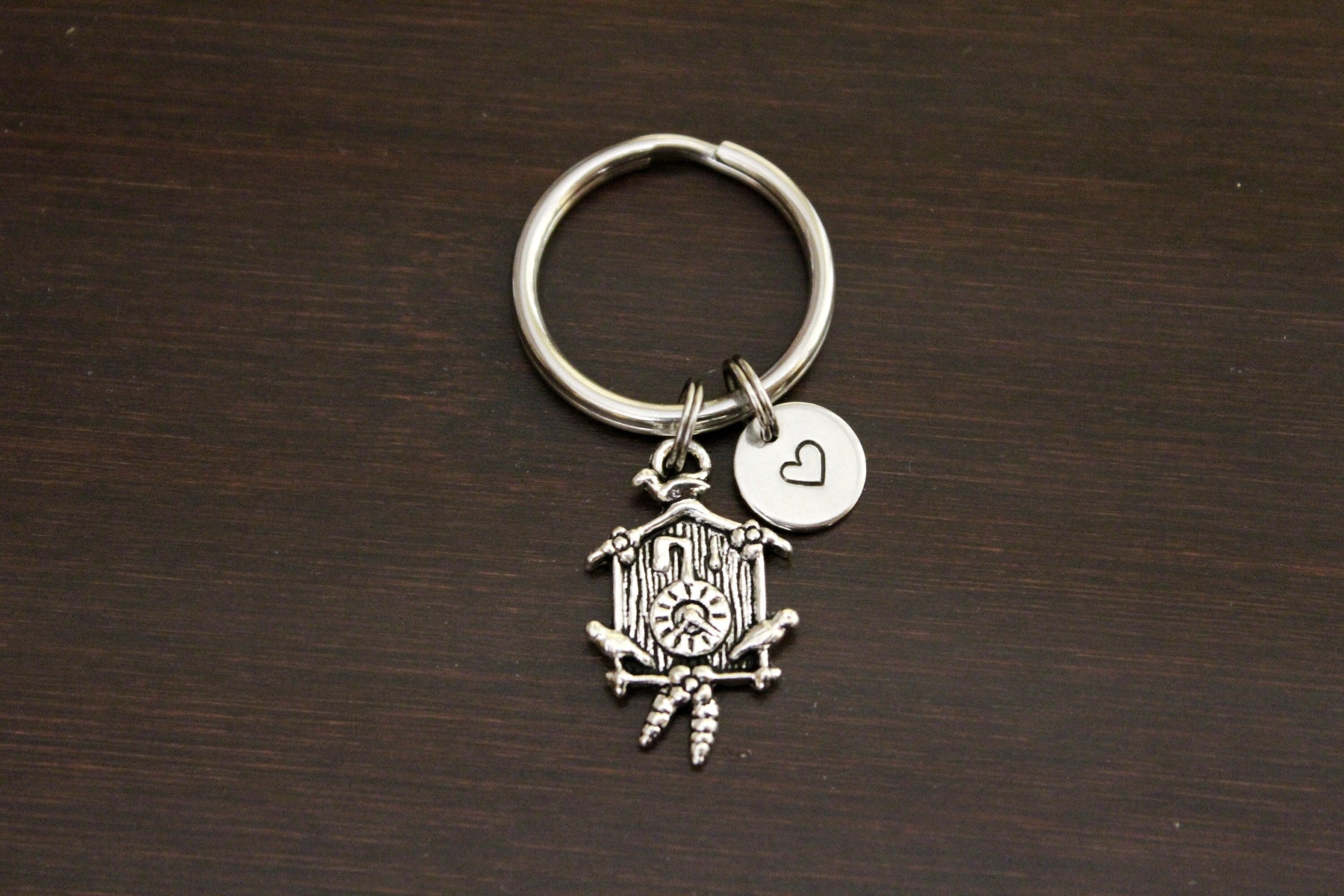 Cuckoo Clock Key Ring/ Keychain / Zipper Pull Clock Lover Etsy