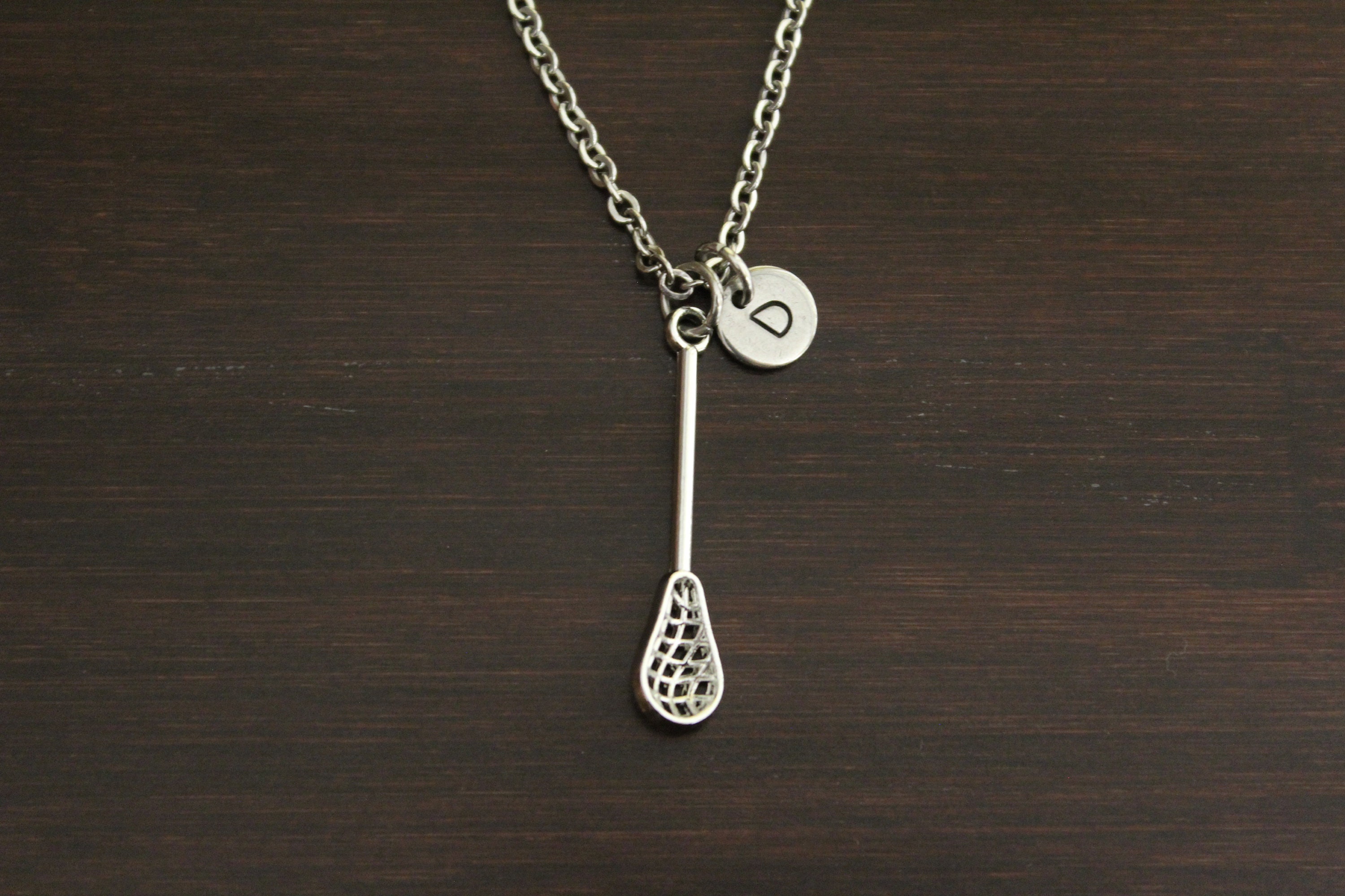 Lacrosse Necklace Lacrosse Stick Necklace Sports Necklace Etsy