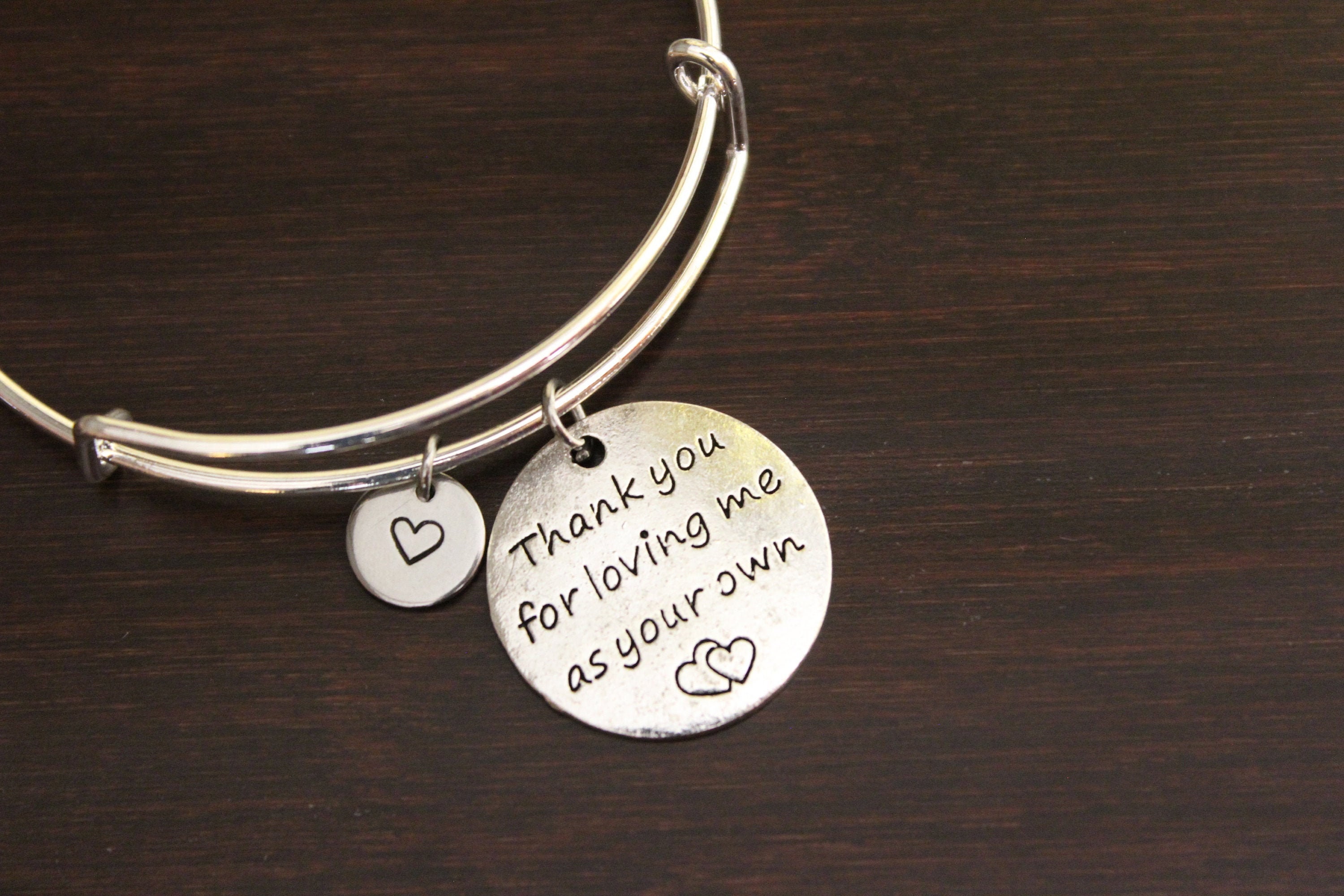 Thank you for loving me as your own bracelet sale