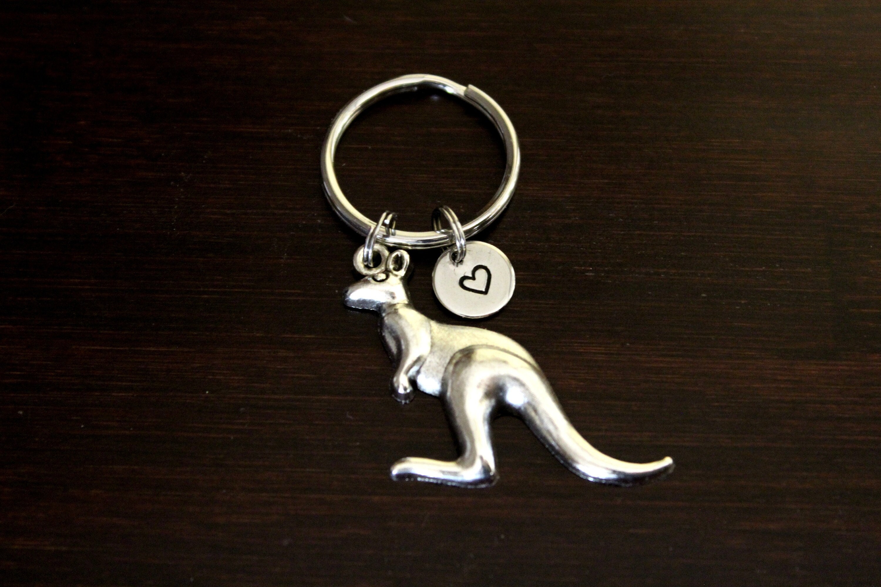 LARGE Kangaroo Key Ring/ Keychain / Zipper Pull - Kangaroo Gift