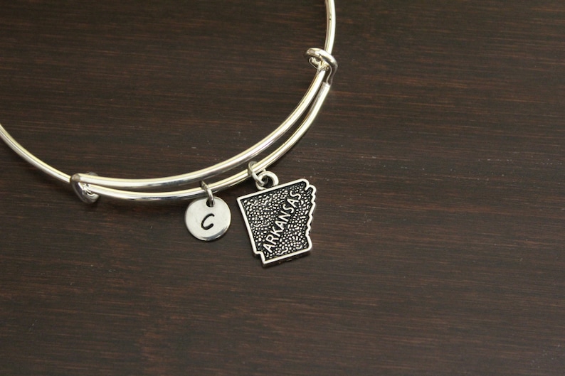 Arkansas Bangle US State Bangle AR Bangle AR Jewelry State Bangle Arkansas Lover State Jewelry Home IBH Arkansas Jewelry