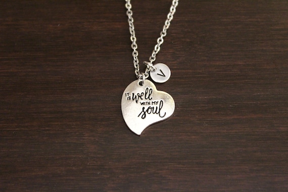 It is Well With My Soul Necklace Life's Purpose Gift Motivational Necklace  Inspirational Jewelry My Soul Jewelry-find Yourself-i/b/h 