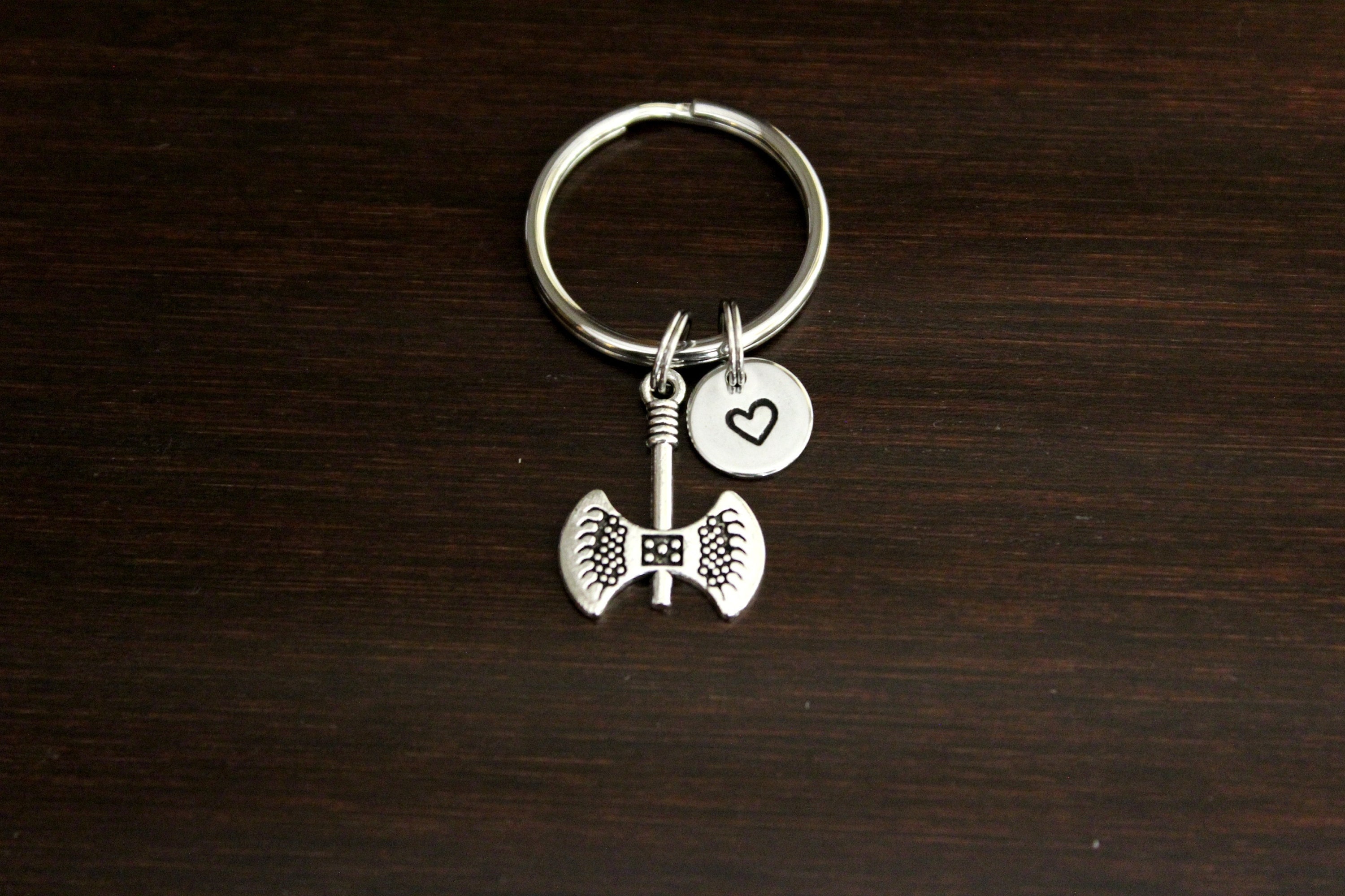 Ax Key Ring/ Keychain / Zipper Pull - Battle Ax - Viking