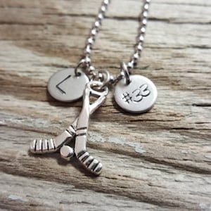 Hockey Necklace - Hockey Stick Necklace - Sports Necklace - Athlete Necklace - Sports Player - Athlete Gift