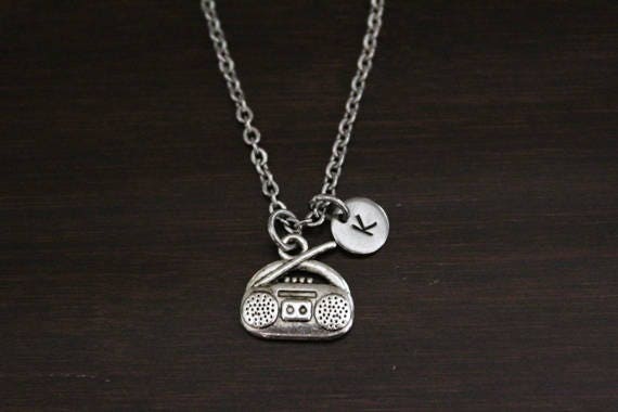 Radio Necklace - Radio Jewelry - Music Lover Gift - Music Teacher Necklace - Boombox Necklace - Stereo Necklace - DJ Necklace - I/B/H
