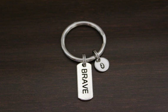 Brave Key Ring/ Keychain / Zipper Pull - Brave Gift - Brave Charm