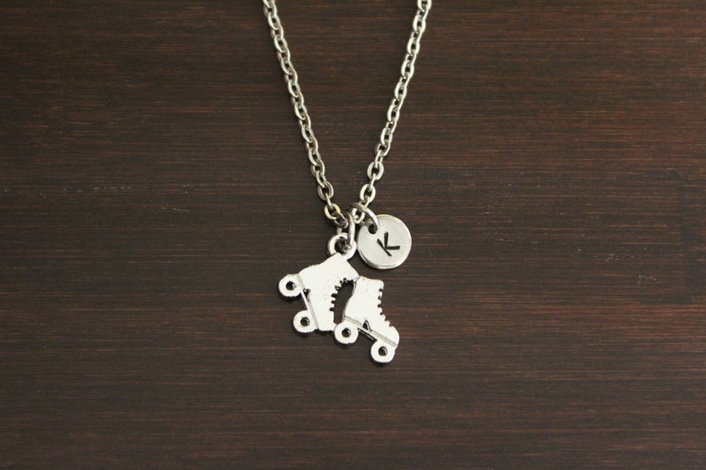 Roller Skate Necklace Roller Skate Jewelry Athlete Necklace Skate Necklace Roller Derby Necklace Roller Derby Jewelry I/B/H image 1