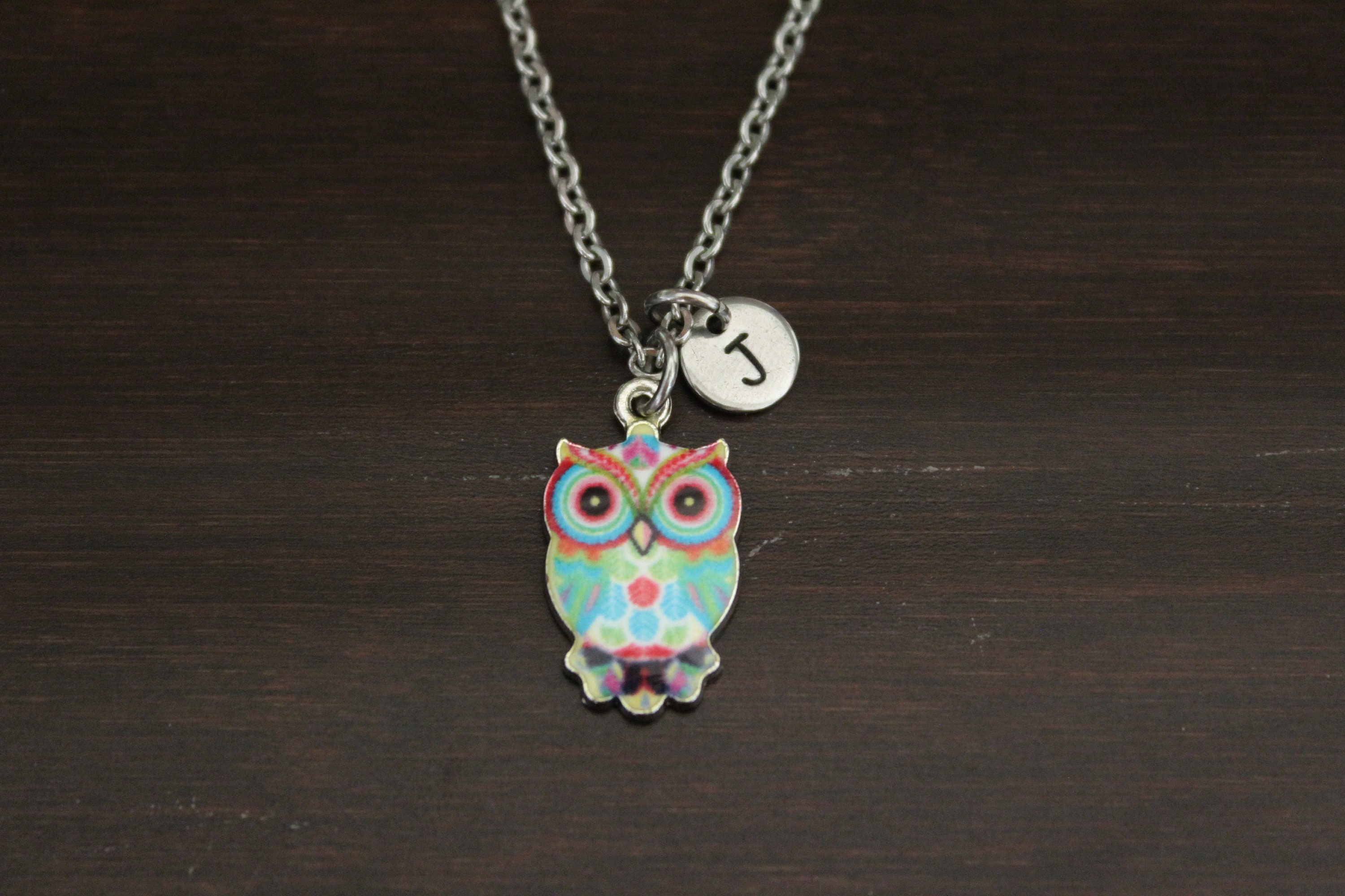 Owl Necklace - Owl Jewelry - Animal Lover Gift - Owl Gift - Wise Owl Gift - Owl Jewelry - Great Horn