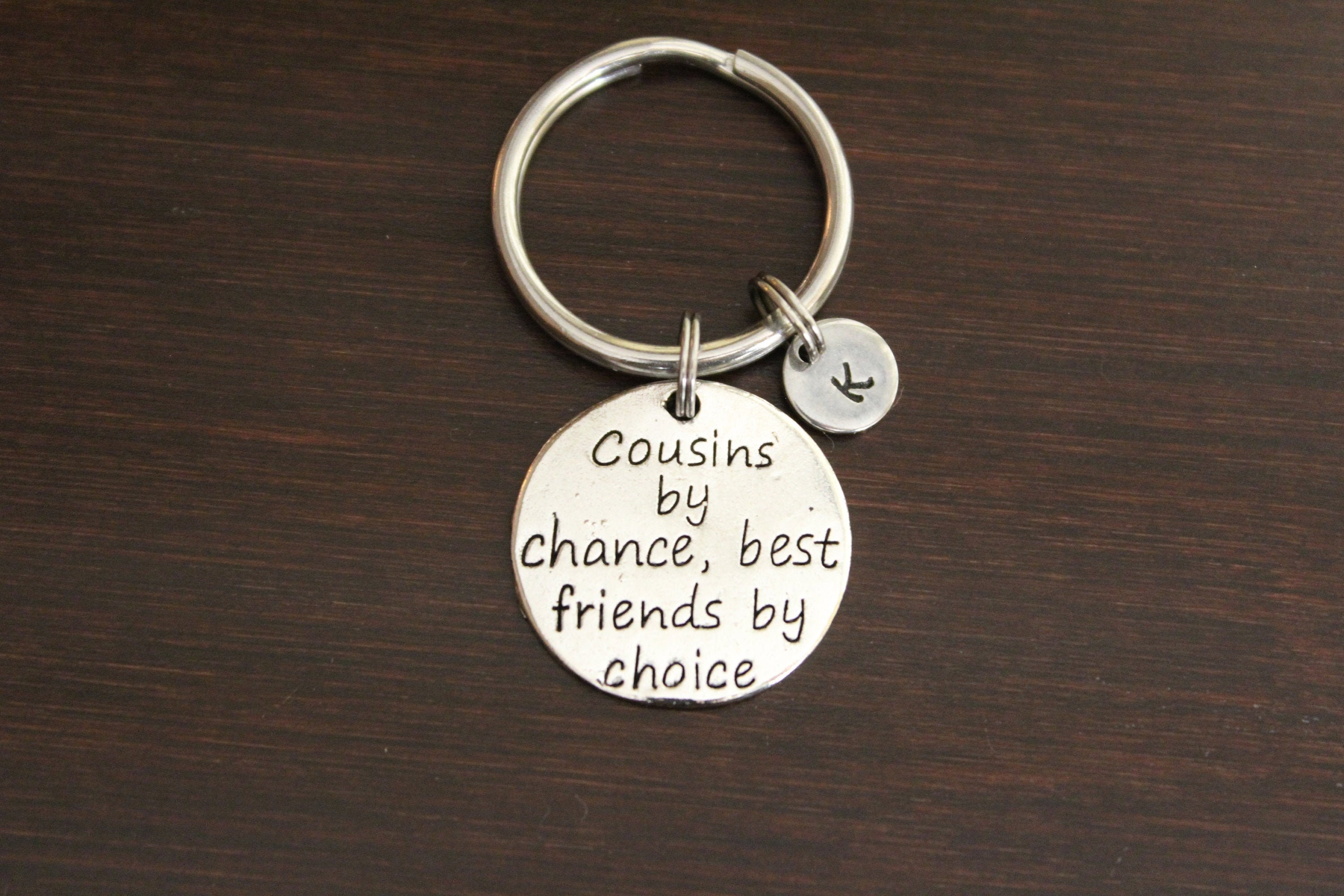 Cousins by Chance, Best Friends by Choice Key Ring/ Keychain
