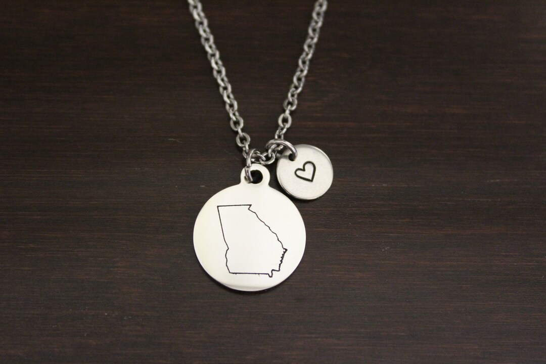Georgia Necklace GA Necklace Georgia Jewelry GA Jewelry - Etsy.de