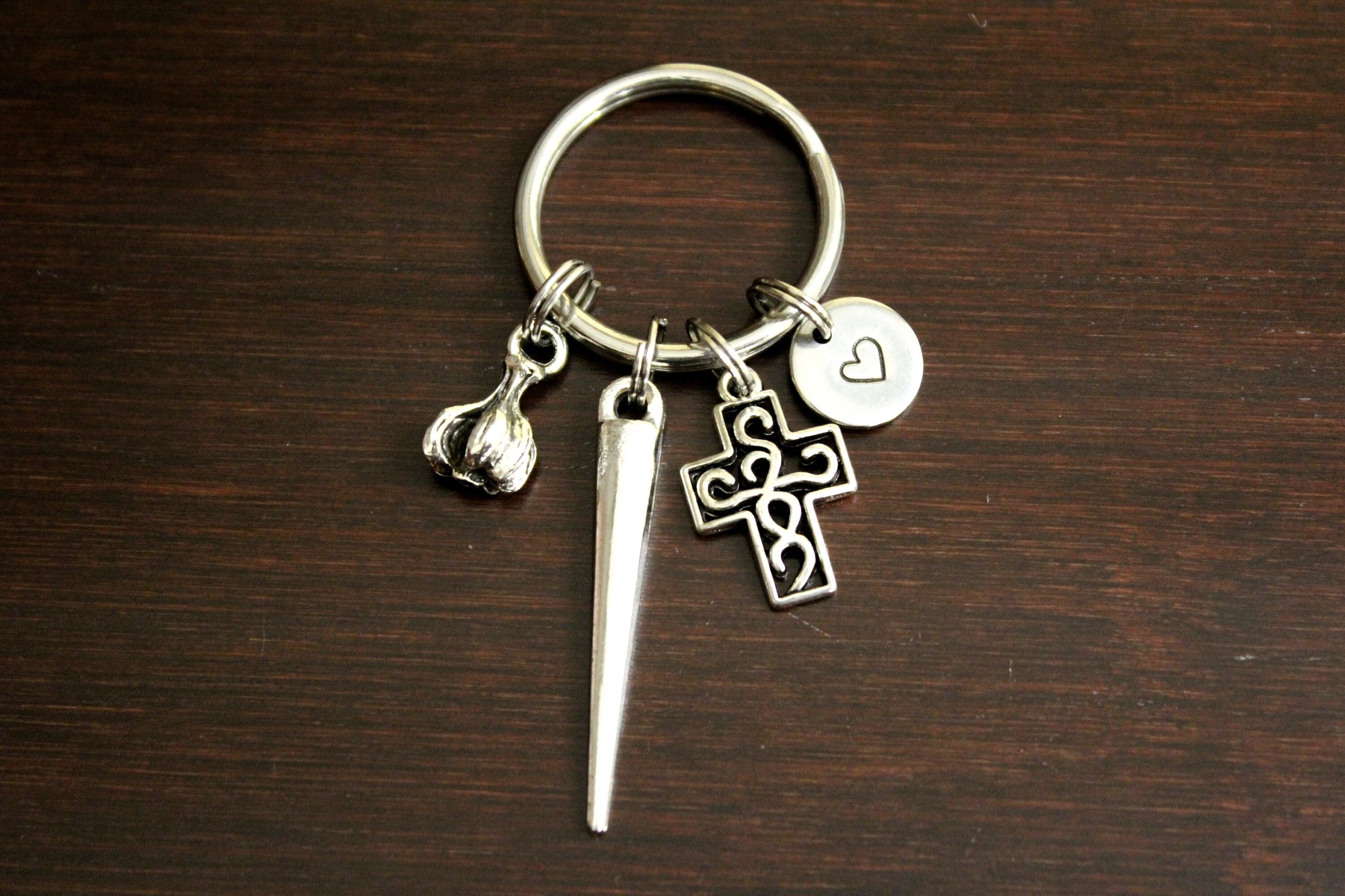 Vampire Slayer Key Ring/ Keychain / Zipper Pull - Vampire Keychain