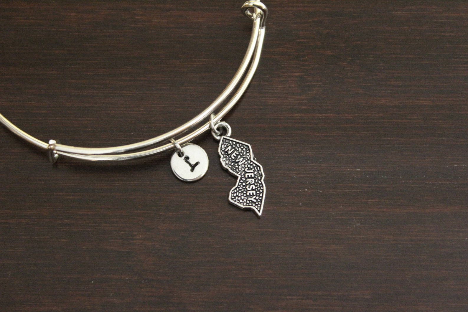 New Jersey Bangle New Jersey Jewelry New Jersey Lover NJ Etsy