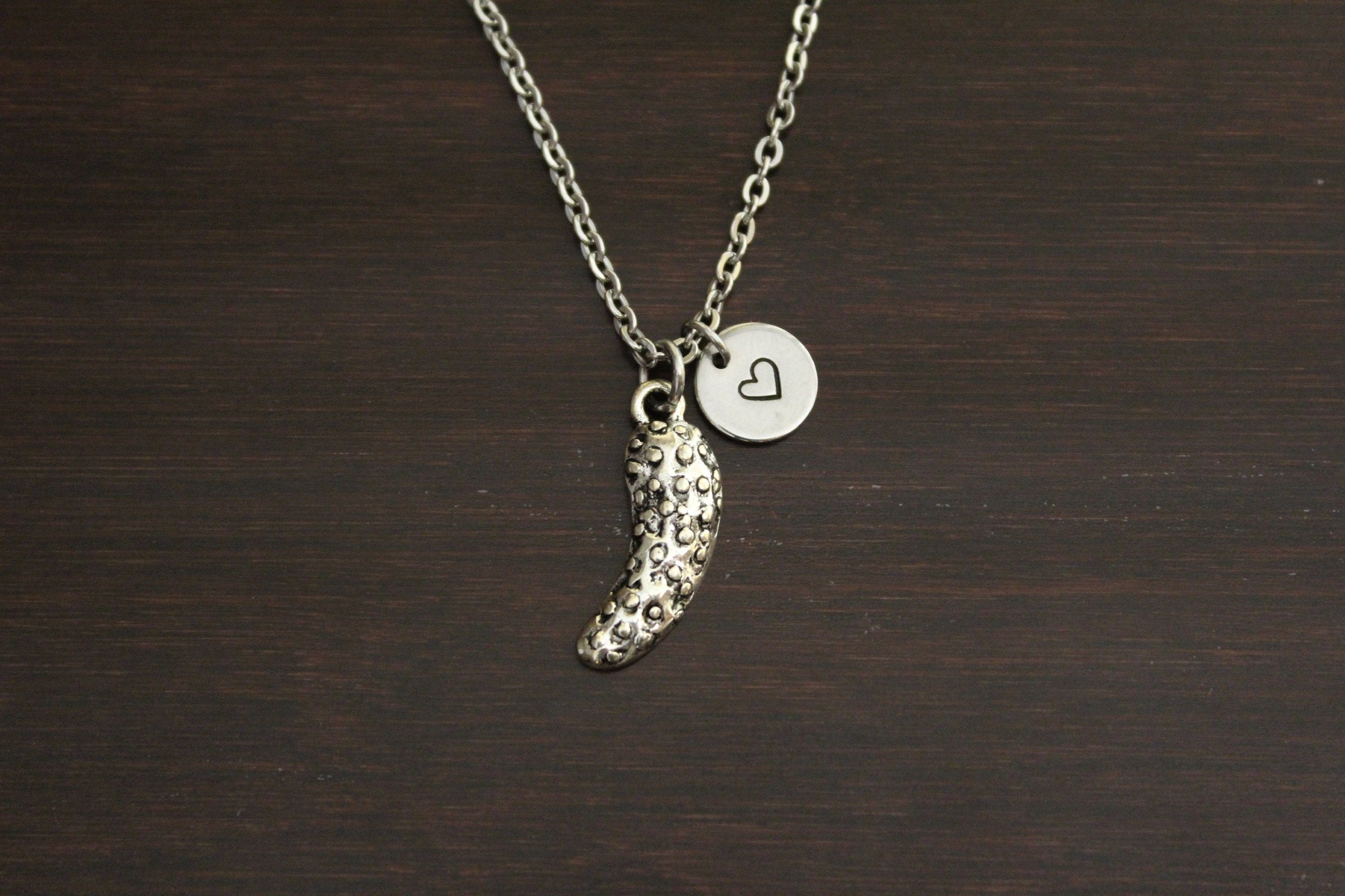 Pickle Necklace - Pickle Jewelry - Pickle Charm Gift - Pickle  Lover - Dill Pickle - Sweet Gherkin - Cucumber Charm - Pickle Charm - I/B/H