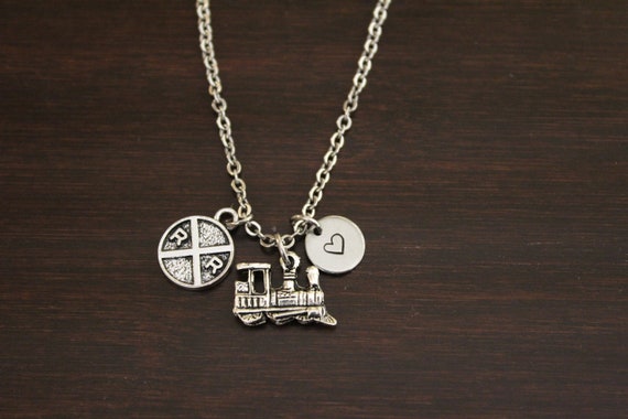 Train Necklace - Railroad Necklace - Train Jewelry - Railroad
