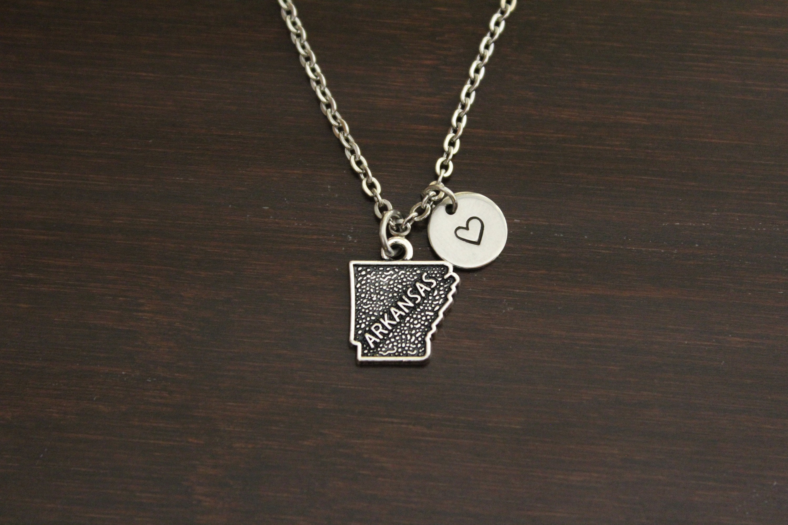 Arkansas Necklace AR Necklace Arkansas Jewelry AR Etsy