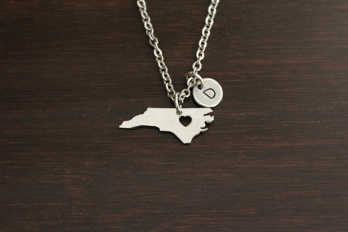 North Carolina Necklacenc Necklacenorth Carolina Jewelrync Etsy