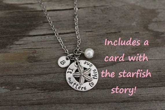It Matters To This One Starfish Necklace - Foster Care Necklace - Fos…