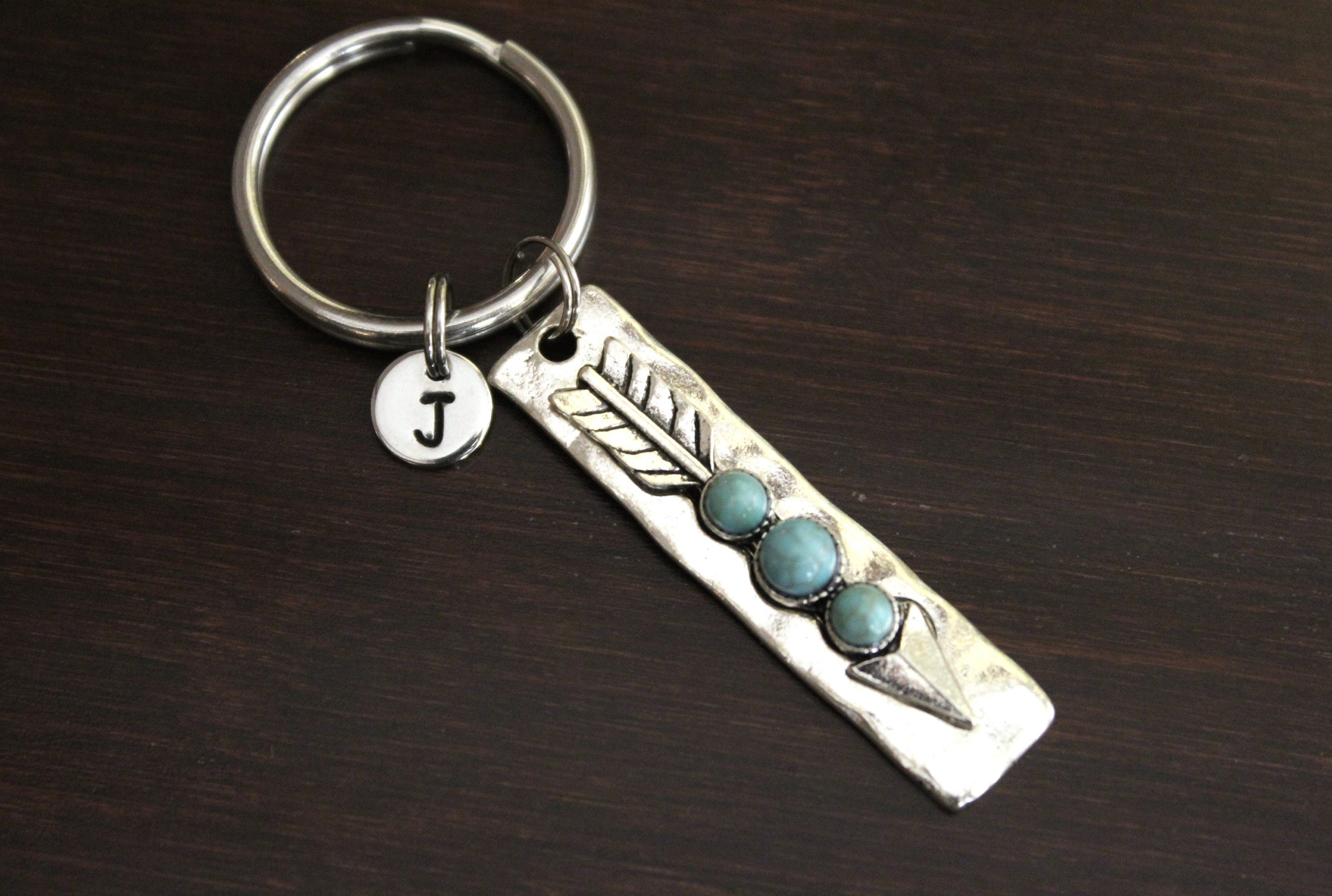 Turquoise Arrow - Follow Your Arrow Key Ring/ Keychain / Zipper