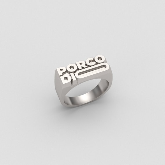 Buy Handmade Porco Dio Ring 925 Sterling Silver Signet Ring Online in India  