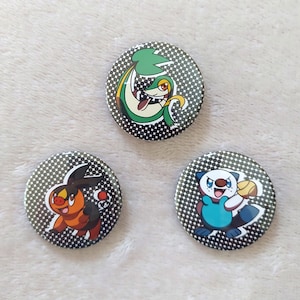 1.5 in Unova Starter Pin