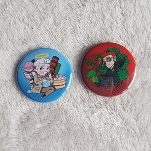 1.5 in Good Omens Pin
