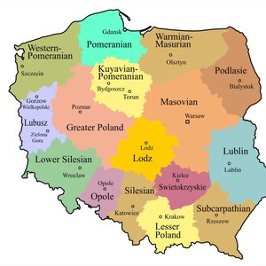 Poland map vector in English, Mapa Polski, Mapa Rzeczypospolitej png, Mapa państwa polskiego, Poland map png, Poland map for cricut, image 2