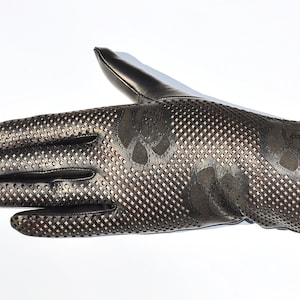 Unlined perforated leather gloves Elegant leather gloves Ladies gloves Classic gloves Gift for woman Christmas gift for woman