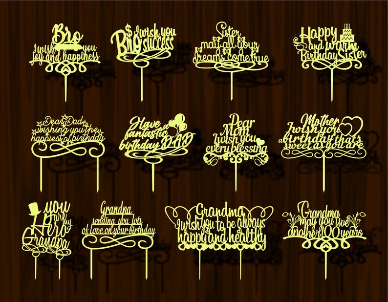 Free Free Cake Topper Cricut Svg 384 SVG PNG EPS DXF File